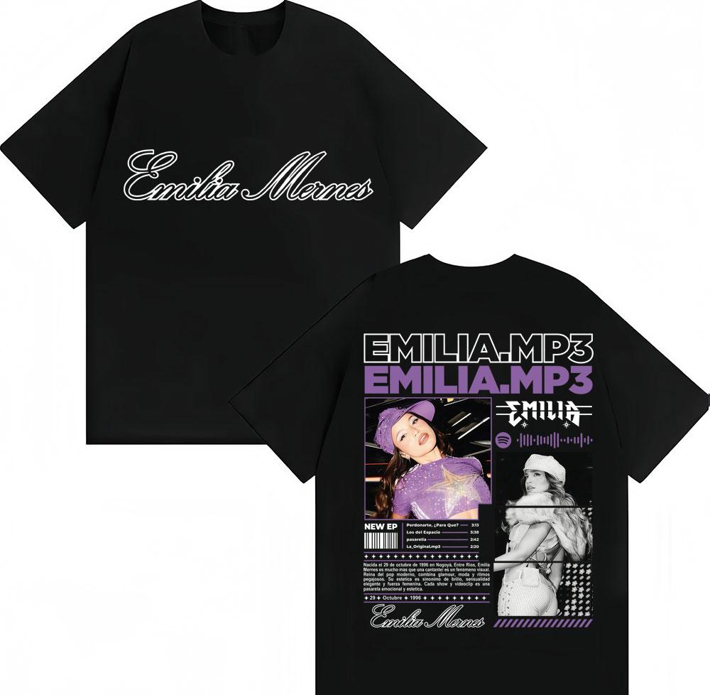 Emilia Mernes MP3 Tour Graphic TShirt Unisex Women Trendy Aesthetic Music Popular T Shirts Oversized Cotton Casual ONeck Tshirts 3XL
Emilia Mernes MP3 Tour Graphic TShirt Unisex Women Trendy Aesthetic Music Popular T Shirts Oversized Cotton Casual ONeck Tshirts 3XL