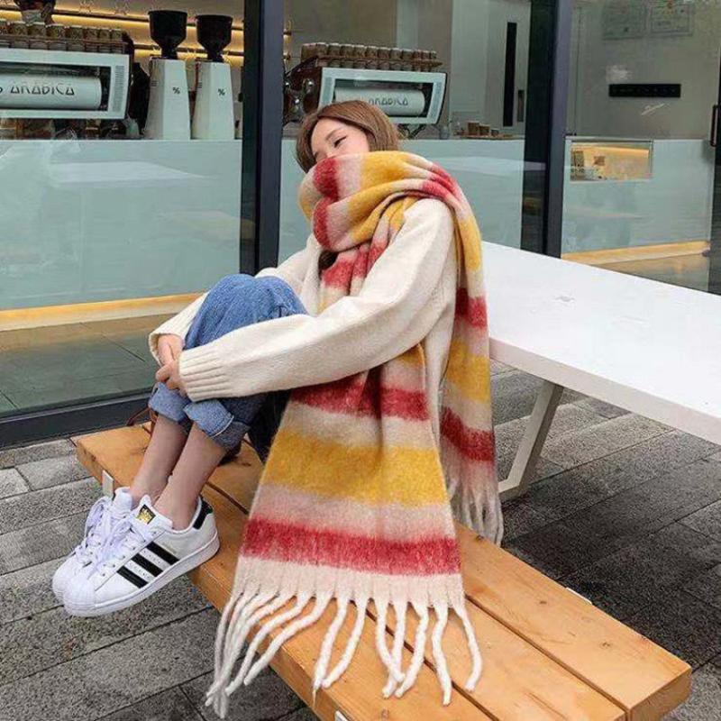 Rainbow Colorful Tassel Scarf Ladies Chic Trend Women S Scarves Imitation Cashmere Plaid Muffler Warm Thick Female Wrap A23
Rainbow Colorful Tassel Scarf Ladies Chic Trend Women S Scarves Imitation Cashmere Plaid Muffler Warm Thick Female Wrap A23