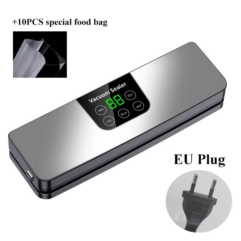 2025 Electric Vacuum Sealer Machine Dry/Wet Food Packaging Seal To Keep Fresh Touch Buttons Digital Display Detachable Cleaning EU Plug світло-сірого кольору
2025 Electric Vacuum Sealer Machine Dry/Wet Food Packaging Seal To Keep Fresh Touch Buttons Digital Display Detachable Cleaning EU Plug світло-сірого кольору