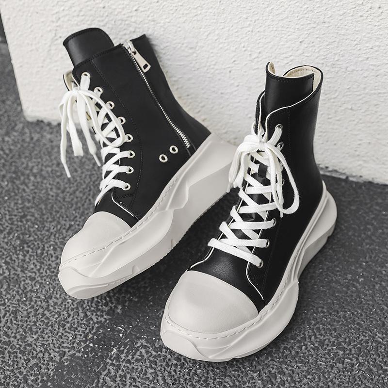 Чоловічі високі черевики-мартінси на товстій підошві із застібкою-блискавкою 2025 року - Модне та універсальне осіннє взуття Size 43
Чоловічі високі черевики-мартінси на товстій підошві із застібкою-блискавкою 2025 року - Модне та універсальне осіннє взуття Size 43