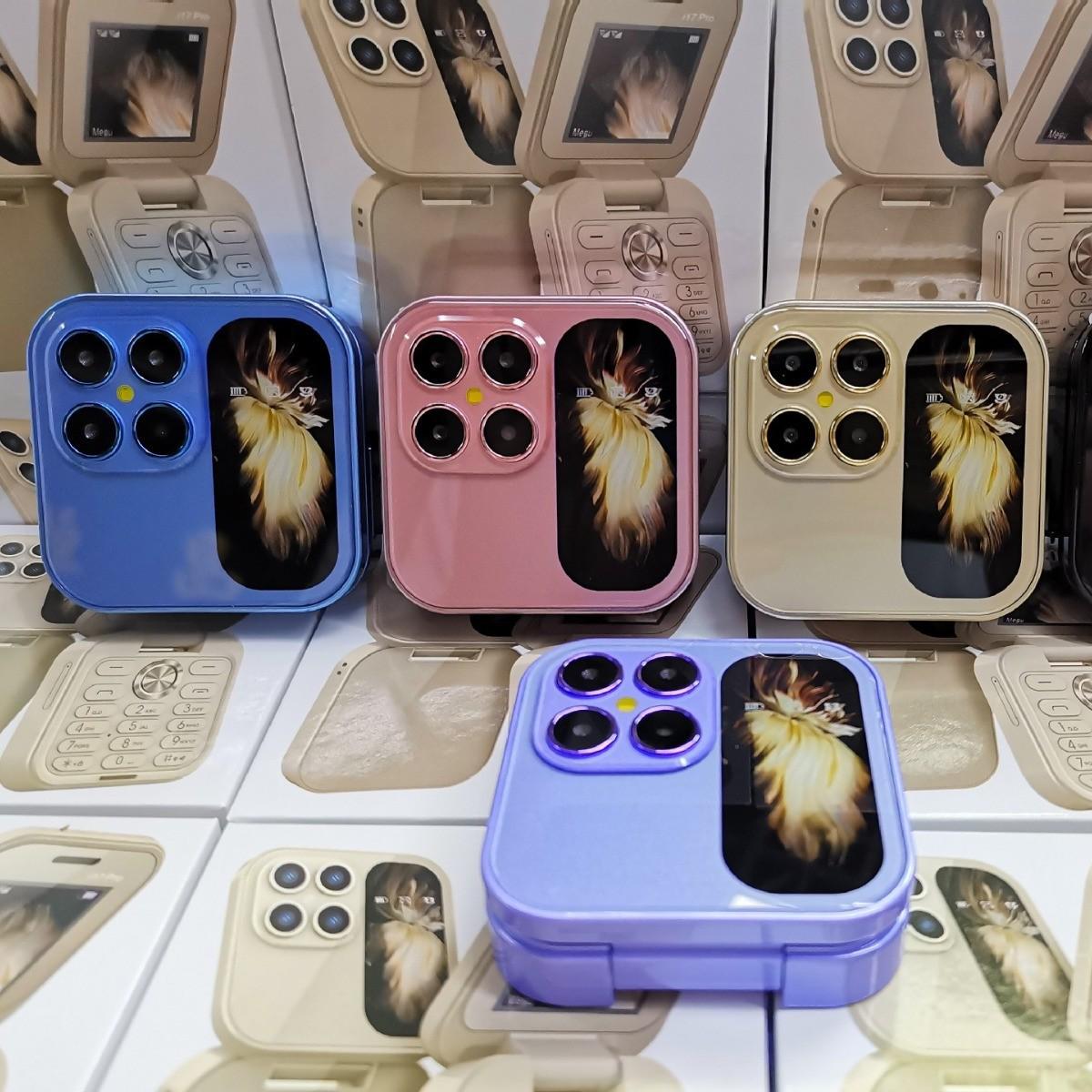Розкладний телефон MTK-i17Pro: Дві SIM-картки, подвійний режим очікування, не смартфон, міні-маленький телефон, 2G, керування кнопками фіолетовий
Розкладний телефон MTK-i17Pro: Дві SIM-картки, подвійний режим очікування, не смартфон, міні-маленький телефон, 2G, керування кнопками фіолетовий