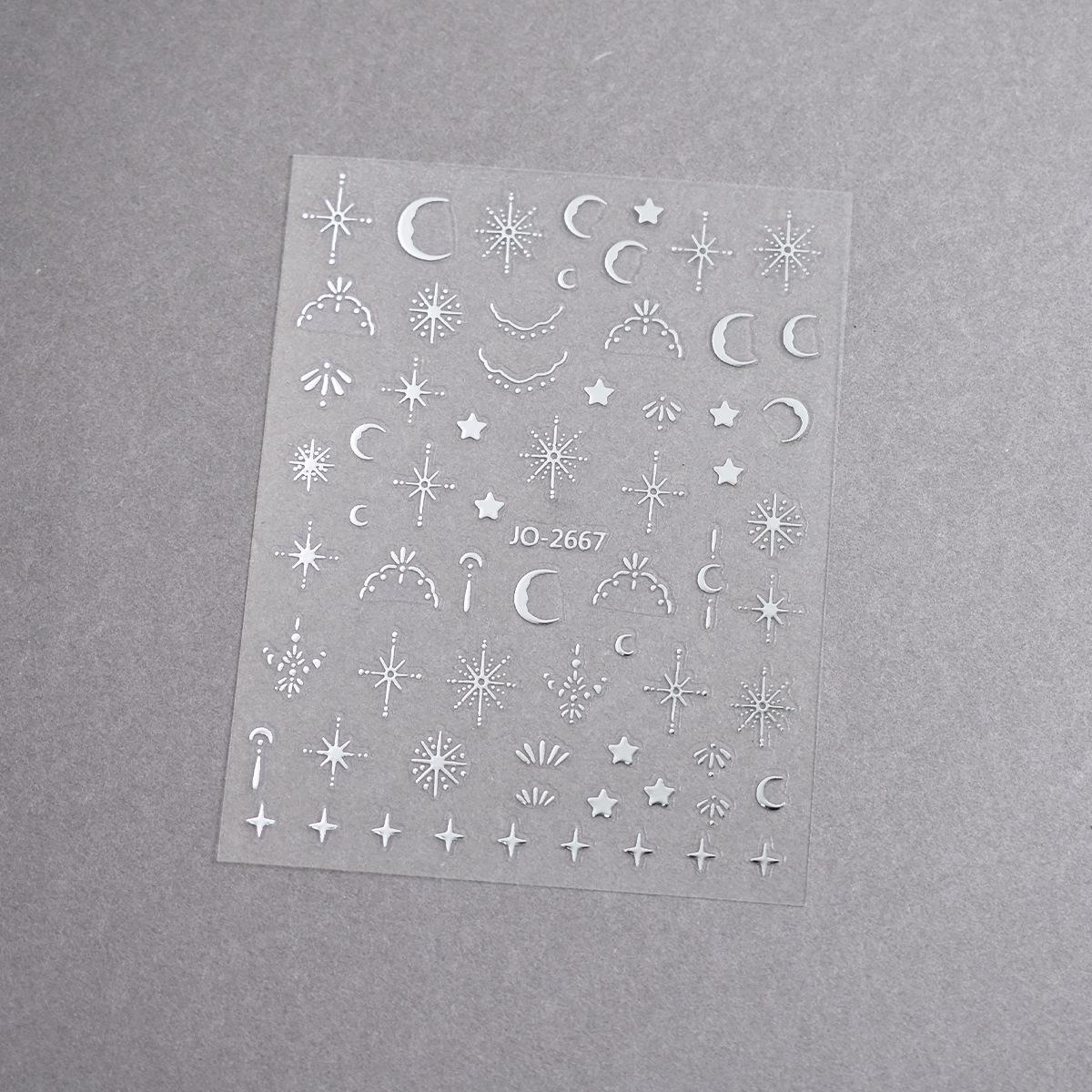 3D самоклеящиеся наклейки для ногтей: Золотые и серебряные звезды, луна, солнце и звездопад
3D самоклеящиеся наклейки для ногтей: Золотые и серебряные звезды, луна, солнце и звездопад