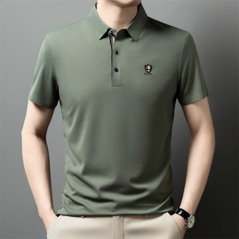 Футболка с коротким рукавом Ice Silk Traceless, мужская деловая повседневная рубашка поло с отворотом и коротким рукавом, топ 3XL зелёный
Футболка с коротким рукавом Ice Silk Traceless, мужская деловая повседневная рубашка поло с отворотом и коротким рукавом, топ 3XL зелёный