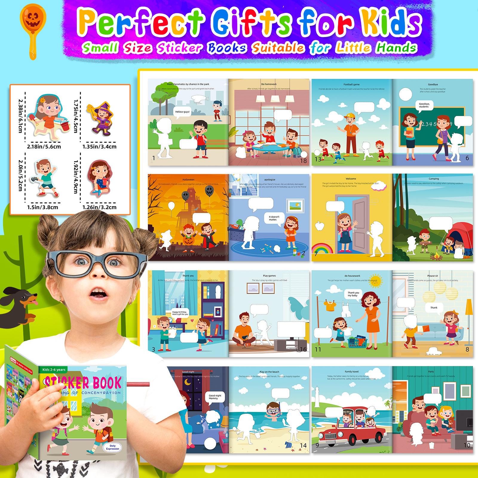 Sticker Book Daily Communication Words Whole Brain Development Diy Quiet Book Can Be
Sticker Book Daily Communication Words Whole Brain Development Diy Quiet Book Can Be