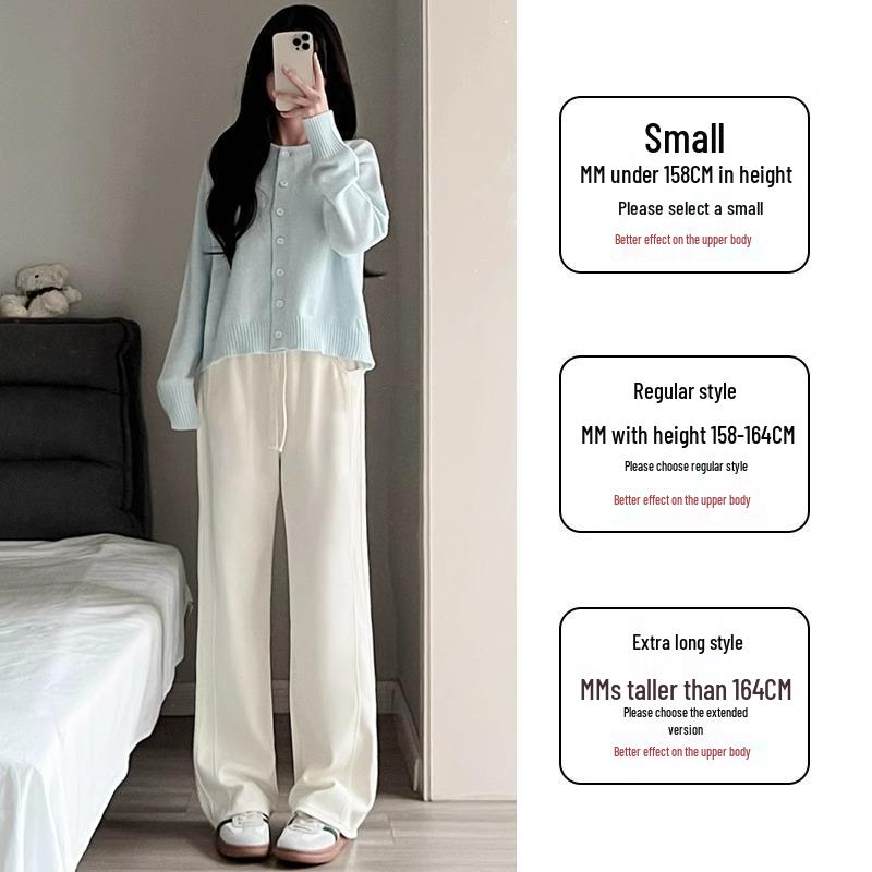 Trendy High Waist Banana Casual Pants for Women - Spring/Autumn Petite 145, Loose Fit, Straight Leg M (for 96-105 lbs)
Trendy High Waist Banana Casual Pants for Women - Spring/Autumn Petite 145, Loose Fit, Straight Leg M (for 96-105 lbs)