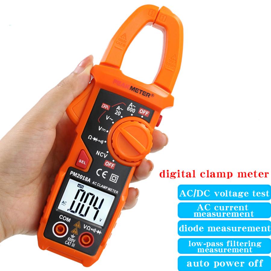PEAKMETER PM2018A Digital Clamp Meter, AC Digital Clamp Multimeter, Clamp Ammeter Multimeter
PEAKMETER PM2018A Digital Clamp Meter, AC Digital Clamp Multimeter, Clamp Ammeter Multimeter