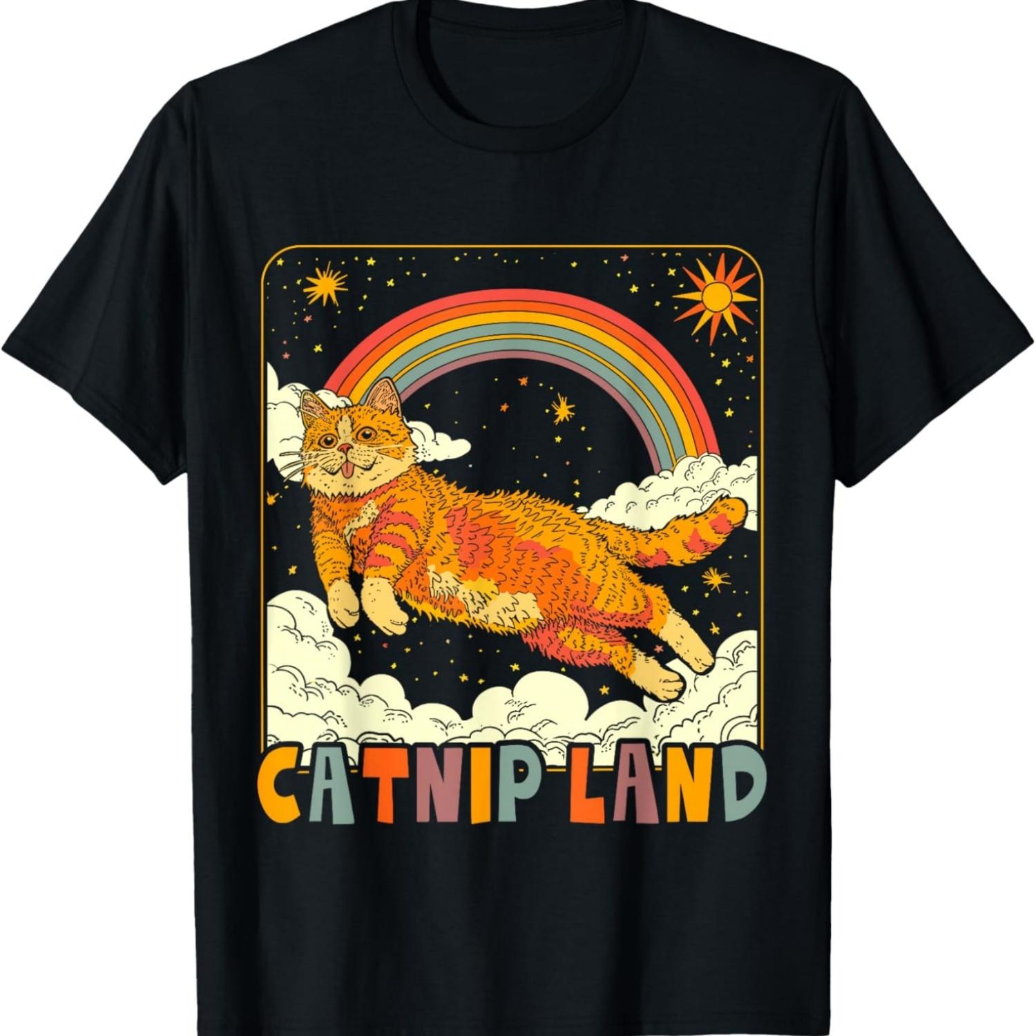 Cat Catnip Land 60s 70s Hippie Aesthetic Cat Lover Women Men T-Shirt(2) S чёрный
Cat Catnip Land 60s 70s Hippie Aesthetic Cat Lover Women Men T-Shirt(2) S чёрный