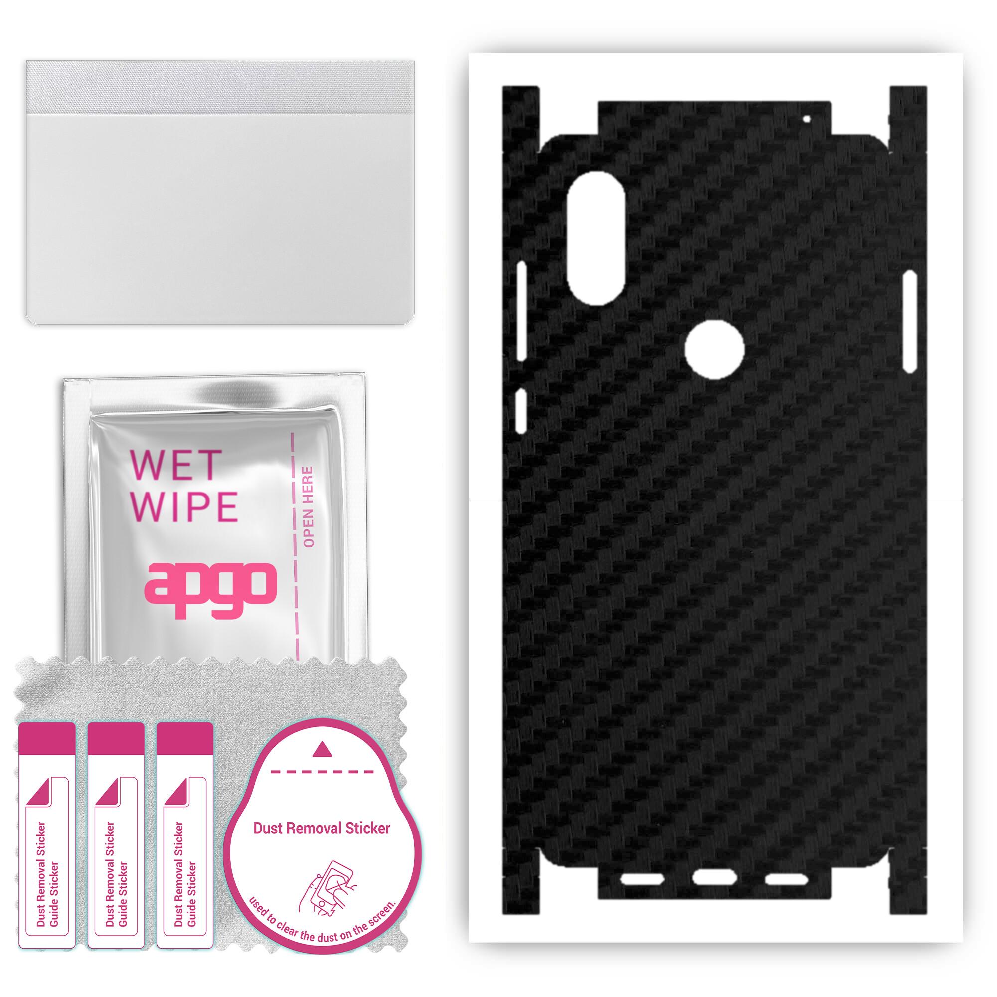 Apgo Protective Skin Sticker for the back+sides compatible with Xiaomi Mi Mix 2S, Full Wrap Film, Foil, Vinyl - Pattern Carbon Black
Apgo Protective Skin Sticker for the back+sides compatible with Xiaomi Mi Mix 2S, Full Wrap Film, Foil, Vinyl - Pattern Carbon Black