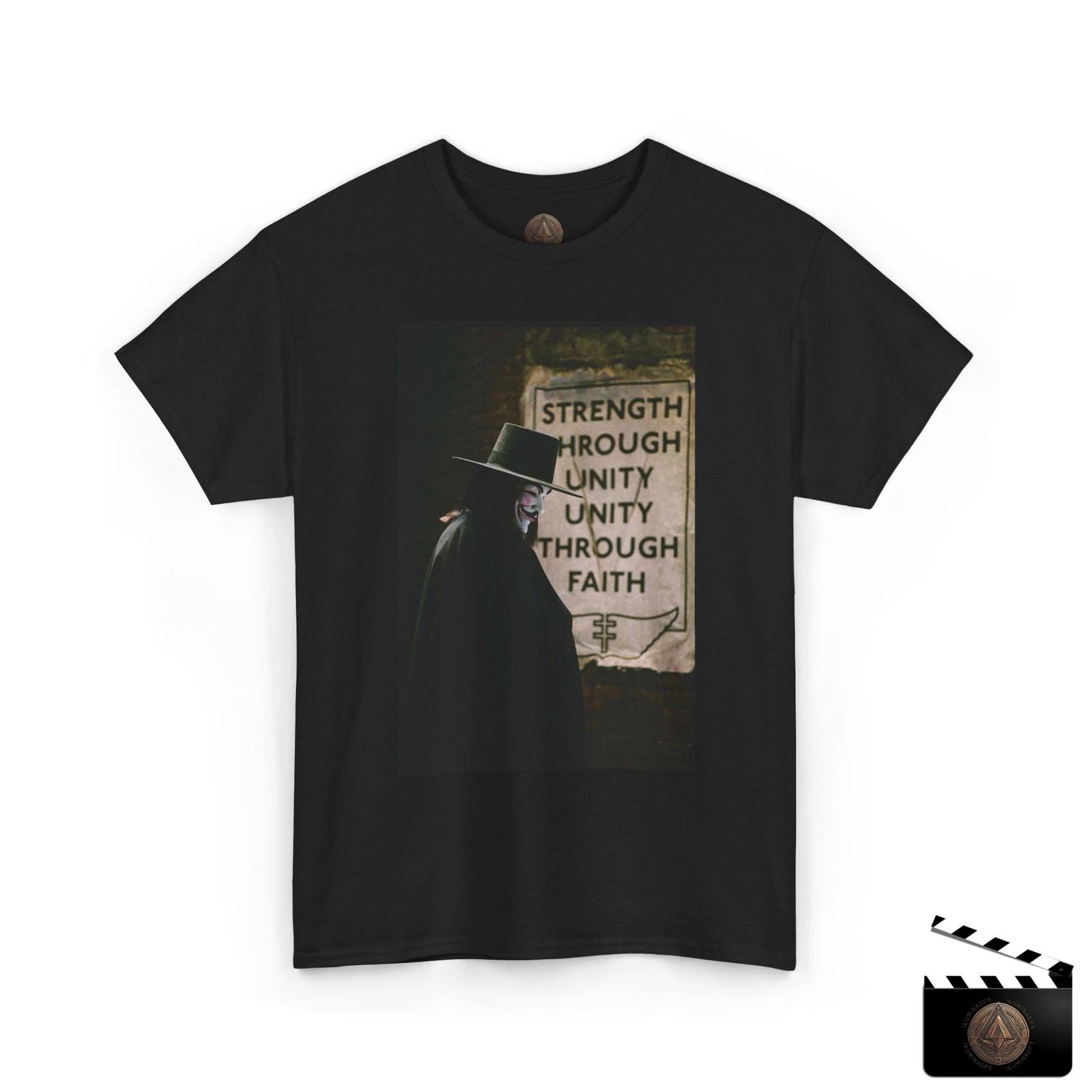 V For Vendetta T shirt, Strength Through Unity Faith Shirt, V Vendetta Retro Tee L
V For Vendetta T shirt, Strength Through Unity Faith Shirt, V Vendetta Retro Tee L