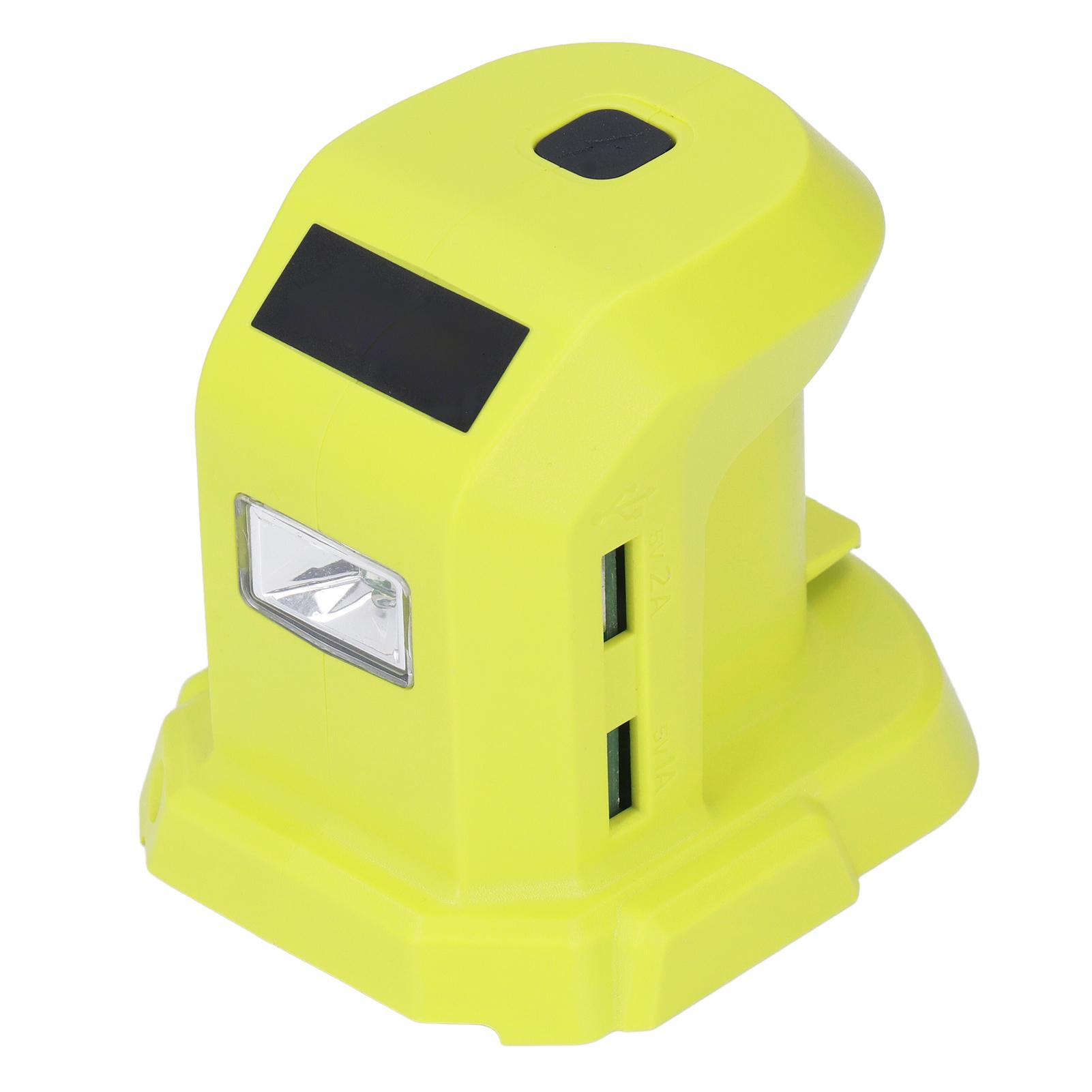 Battery Adapter Dual USB Ports Lithium Ion Battery Adapter Converter with LED Lights 18V 14.4V
Battery Adapter Dual USB Ports Lithium Ion Battery Adapter Converter with LED Lights 18V 14.4V