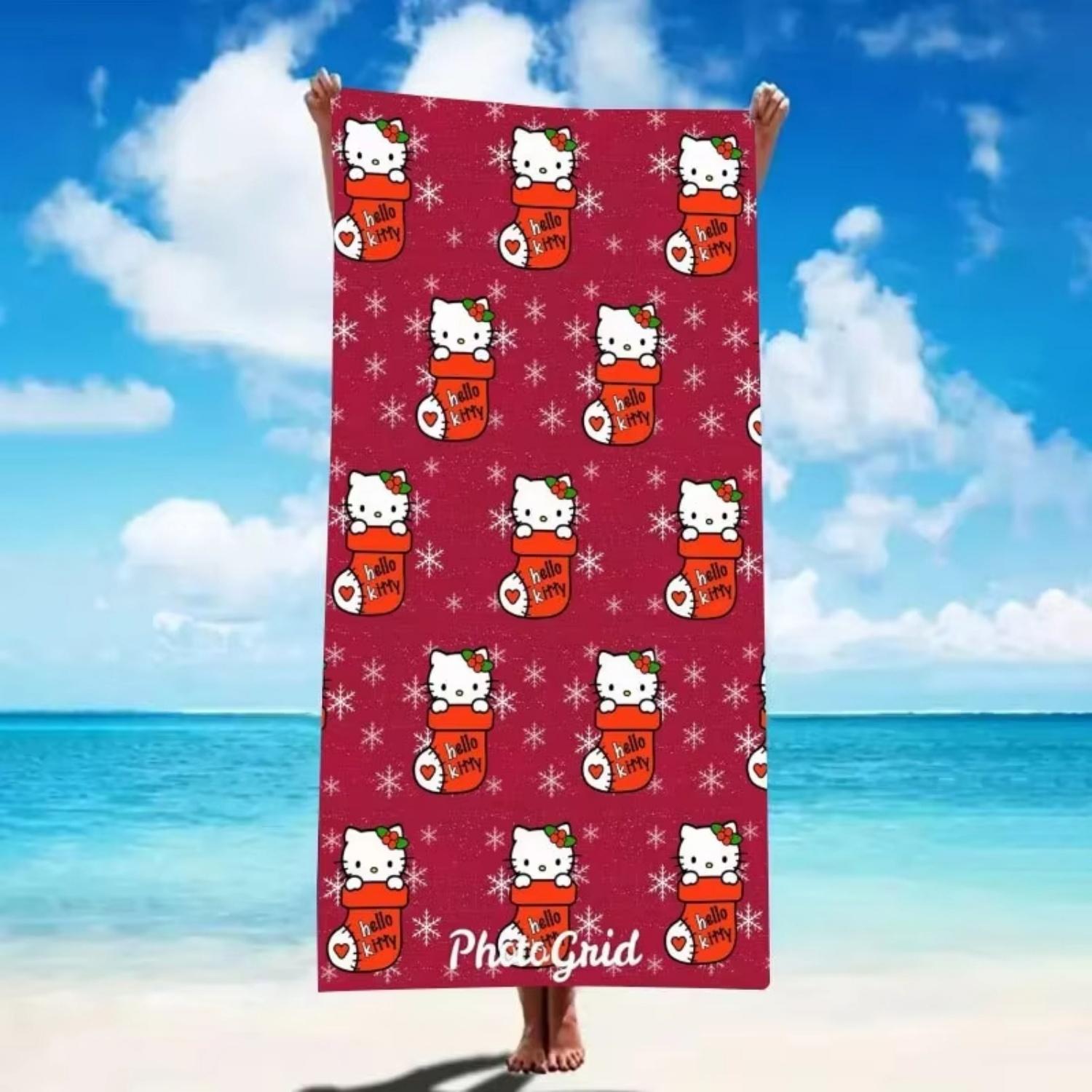 cartoon Sanrio hello kitty kawaii anime design Christmas decoration birthday gift super soft beach towel with cute cartoon W40*H60(CM)
cartoon Sanrio hello kitty kawaii anime design Christmas decoration birthday gift super soft beach towel with cute cartoon W40*H60(CM)