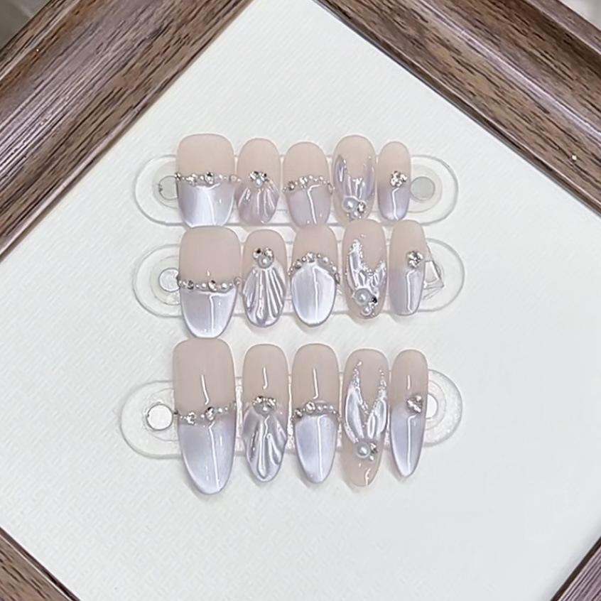 Hand-woven Armor Purple Fishtail Shell Hand-painted Fishtail Cat Eye Pure Temperament Nail Art Patch large L
Hand-woven Armor Purple Fishtail Shell Hand-painted Fishtail Cat Eye Pure Temperament Nail Art Patch large L