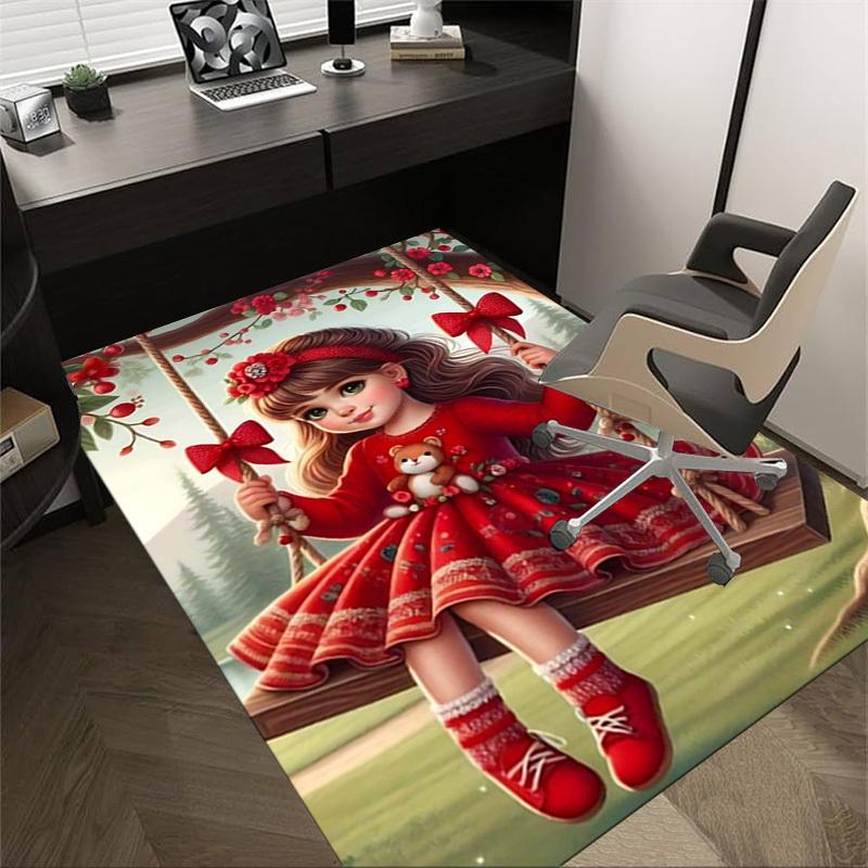 1PC girl swing Non-Slip Floor Carpet Compatible for Office&Living Room&Bedroom&Dining room - Flat-Weave Machine-O372 60cm by 90cm
1PC girl swing Non-Slip Floor Carpet Compatible for Office&Living Room&Bedroom&Dining room - Flat-Weave Machine-O372 60cm by 90cm