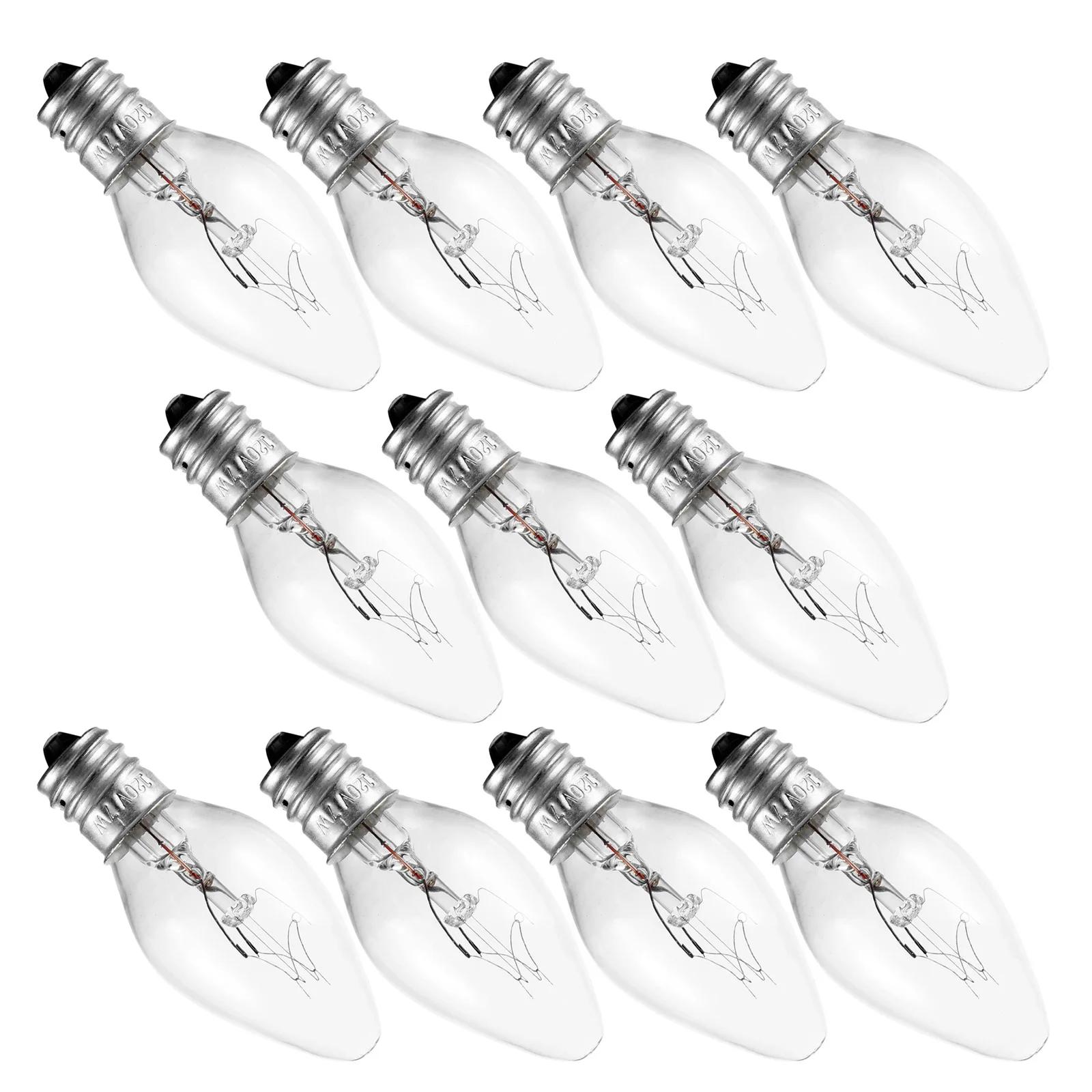 10 Pcs LED Night Light Bulbs C7 Chandelier 7W 10W E12 Base Decorative Light Bulbs Christmas Candle Bulb 110V 220V Amber Glass
10 Pcs LED Night Light Bulbs C7 Chandelier 7W 10W E12 Base Decorative Light Bulbs Christmas Candle Bulb 110V 220V Amber Glass