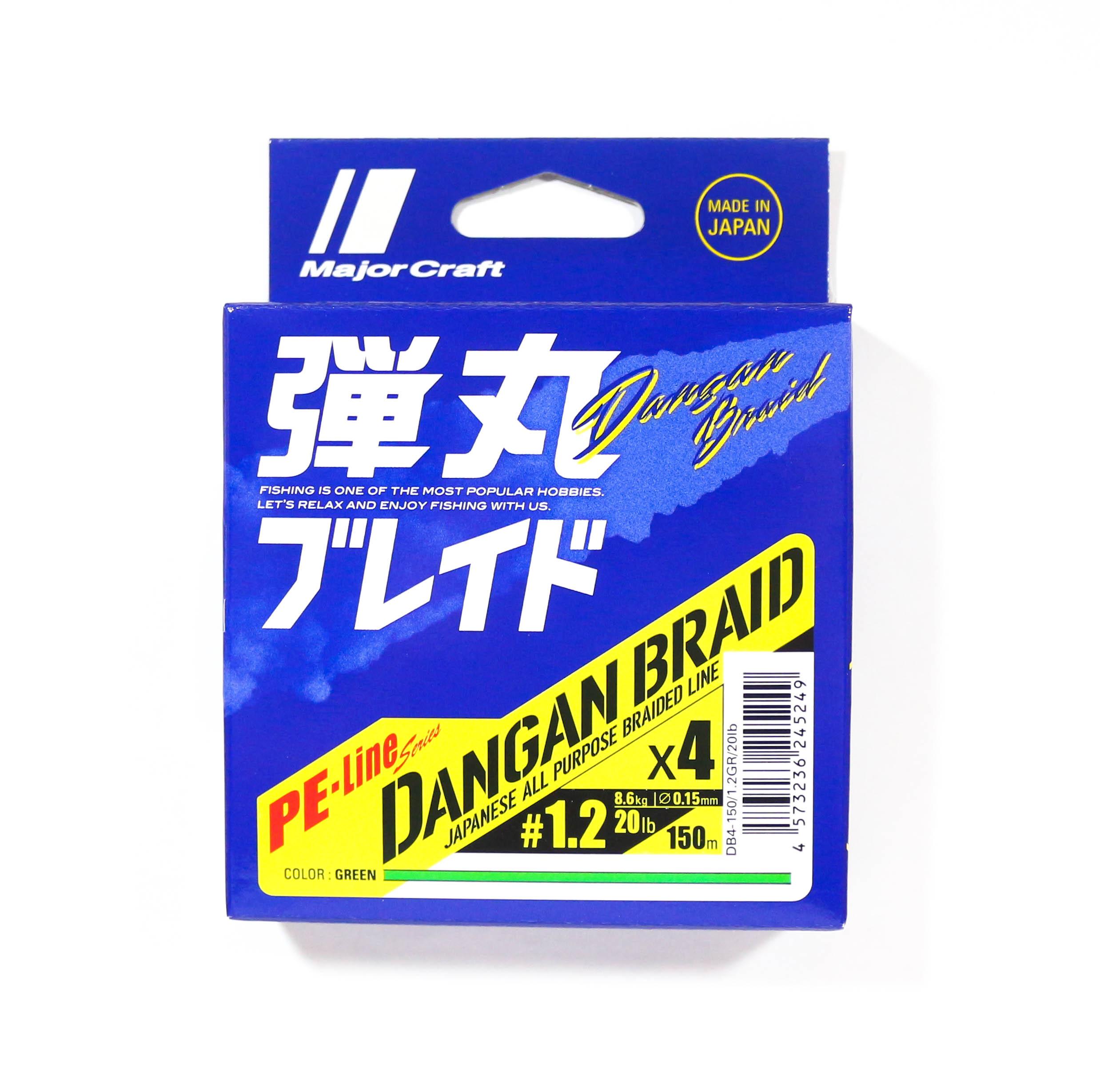 Основная транспортная плетеная леска Dangan x4 150 м PE 1.2 Green DB4-150 / 1.2GR / 20lb (5249)
Основная транспортная плетеная леска Dangan x4 150 м PE 1.2 Green DB4-150 / 1.2GR / 20lb (5249)