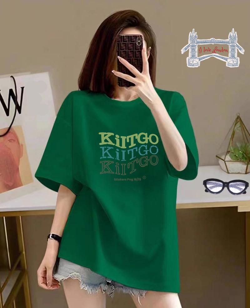 Spring and summer pure cotton high-quality short-sleeved printed T-shirt loose medium and long round neck shoulder top + rear bag collar XXXXL
Spring and summer pure cotton high-quality short-sleeved printed T-shirt loose medium and long round neck shoulder top + rear bag collar XXXXL