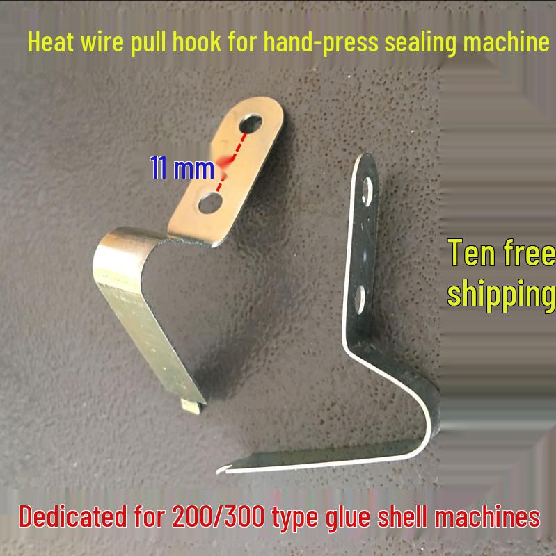 Plastic Sealer Hand-Press Hook, Heating Wire, and Spring Clip Replacement Set
Plastic Sealer Hand-Press Hook, Heating Wire, and Spring Clip Replacement Set