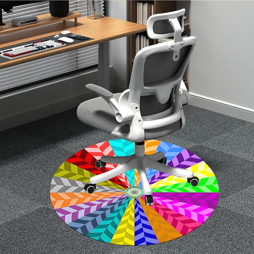 1pc Color Wheel Chair Carpet for Office Non Slip, Machine Washable Rug for Office, Room Holiday Decor for Christmas, Birthday Polyester 80cm
1pc Color Wheel Chair Carpet for Office Non Slip, Machine Washable Rug for Office, Room Holiday Decor for Christmas, Birthday Polyester 80cm