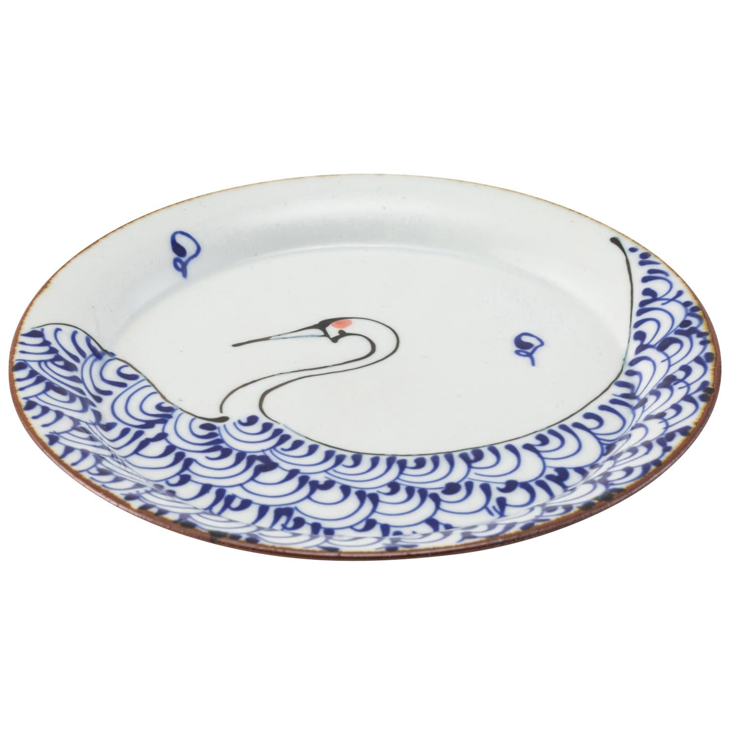 Hasami ware round porcelain tray, crane design, approximately 21cm diameter, kotohogi blue, microwave and dishwasher safe, product number 25291
Hasami ware round porcelain tray, crane design, approximately 21cm diameter, kotohogi blue, microwave and dishwasher safe, product number 25291