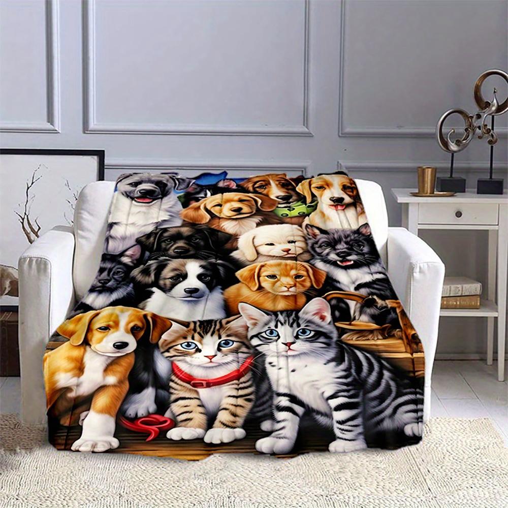 Pets Print Soft Blanket , Warm and comfortable throw blanket sofa bed sofa camping trip, the best gift. 75x90cm
Pets Print Soft Blanket , Warm and comfortable throw blanket sofa bed sofa camping trip, the best gift. 75x90cm