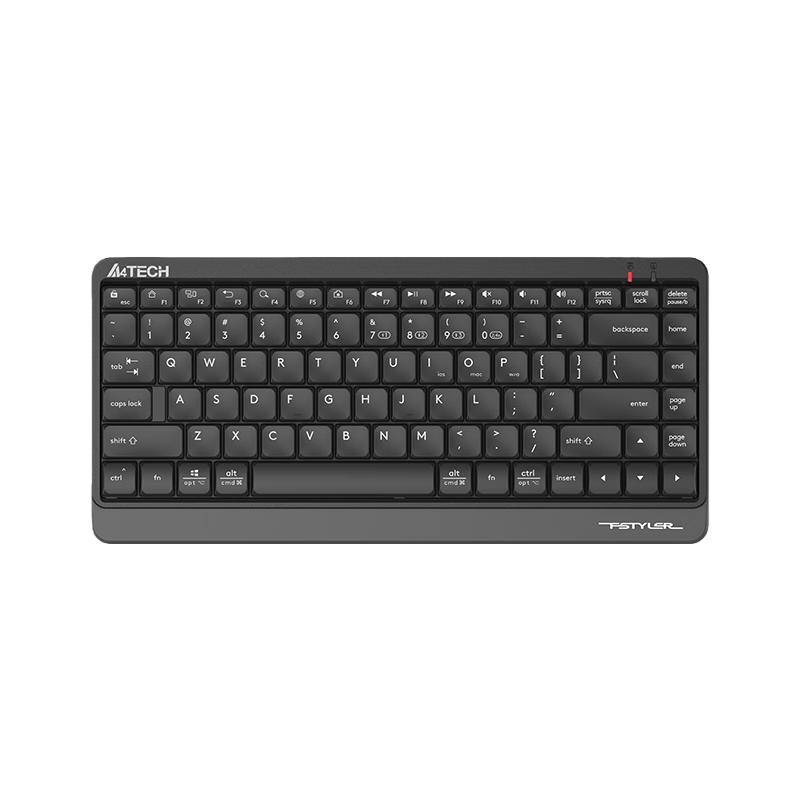 A4TECH Wireless Bluetooth Mini Keyboard for IPad Tablet, Smartphone, Laptop, Office Use, Portable Short 86-Key, Gray чорний
A4TECH Wireless Bluetooth Mini Keyboard for IPad Tablet, Smartphone, Laptop, Office Use, Portable Short 86-Key, Gray чорний