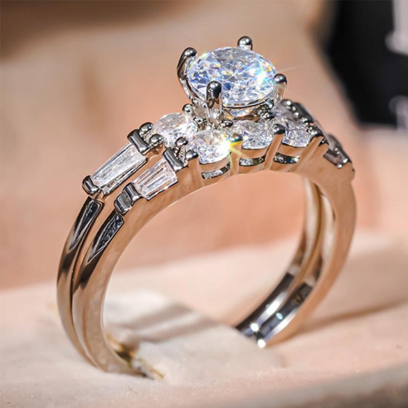 Huitan Luxury 2Pc/Set Rings for Women Trendy Brilliant Delicate Finger Accessories Aesthetic Attractive Chic Wedding Zircon Set 6
Huitan Luxury 2Pc/Set Rings for Women Trendy Brilliant Delicate Finger Accessories Aesthetic Attractive Chic Wedding Zircon Set 6