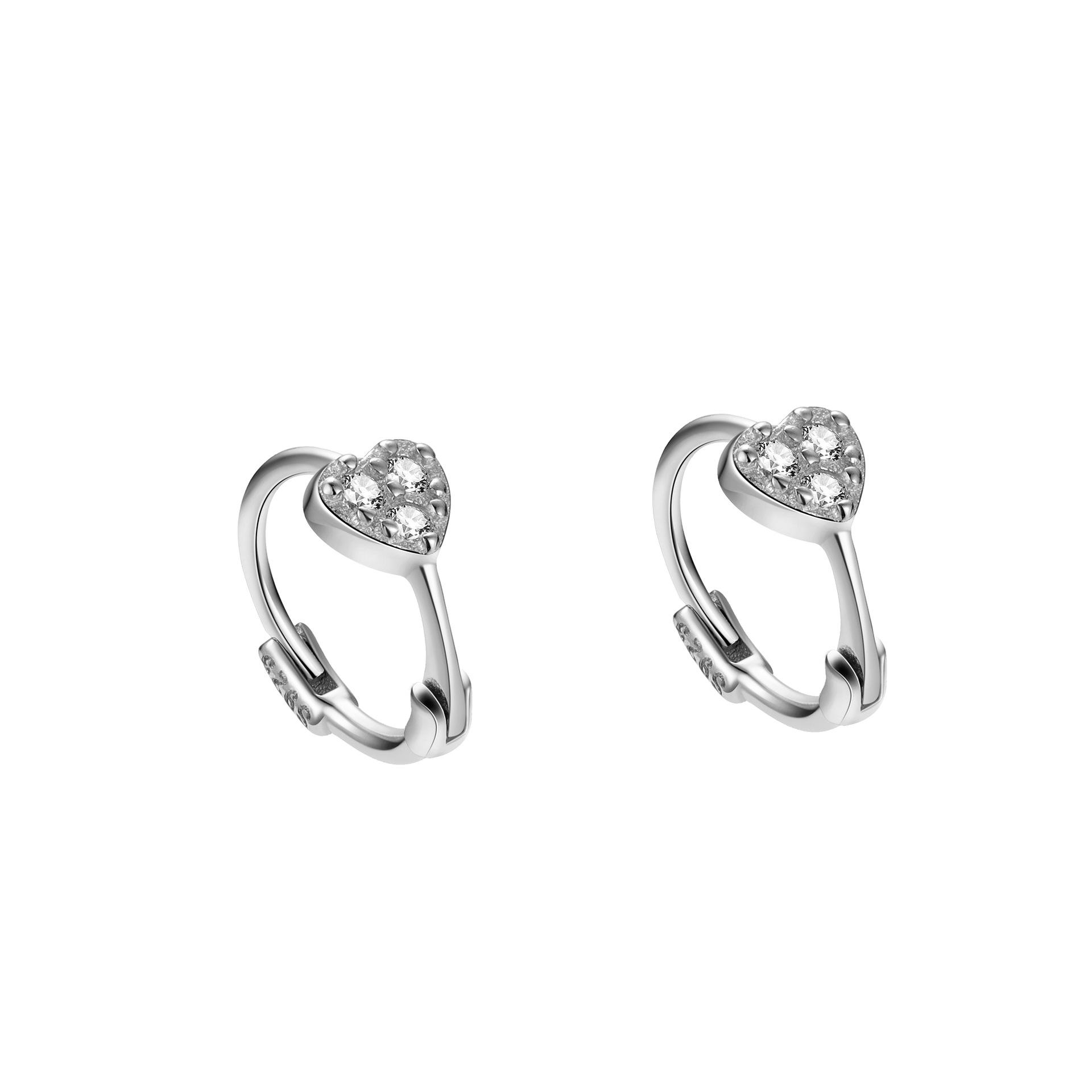 Authentic S925 Sterling Silver Heart Zircon Earrings for Women Sweet Exquisite Design Fashion Jewelry серебряный
Authentic S925 Sterling Silver Heart Zircon Earrings for Women Sweet Exquisite Design Fashion Jewelry серебряный