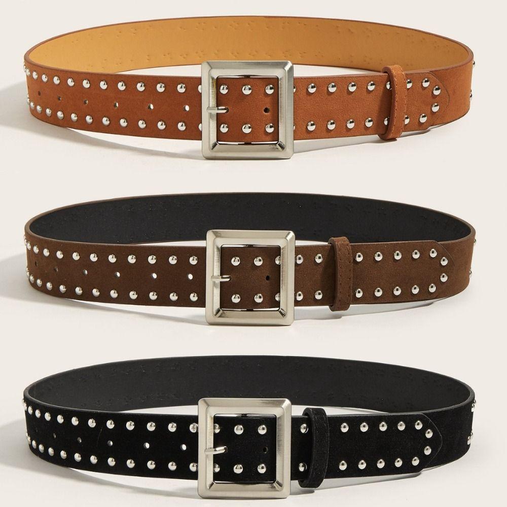 Luxury Design PU Leather Belt Retro Buckle Waist Belt Trendy Suede Rivet Belt For Women чорний
Luxury Design PU Leather Belt Retro Buckle Waist Belt Trendy Suede Rivet Belt For Women чорний