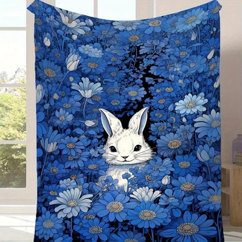 1pc Rabbit Print Blanket, Soft Warm Throw Blanket Nap Blanket for Couch Sofa Office Bed Camping Travel, Multi-purpose Gift Blanket 130cmx150cm
1pc Rabbit Print Blanket, Soft Warm Throw Blanket Nap Blanket for Couch Sofa Office Bed Camping Travel, Multi-purpose Gift Blanket 130cmx150cm