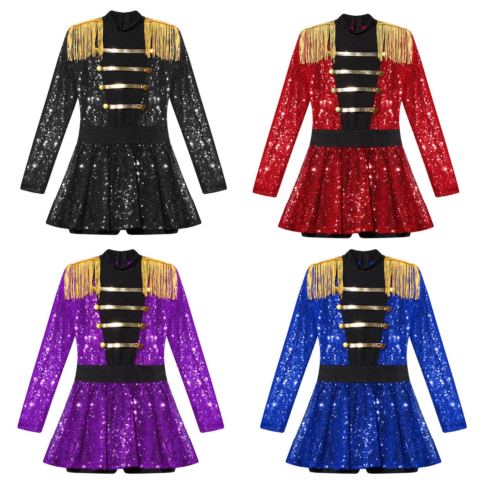Kids Girls Ringmaster Circus Fancy Dress Up Costume Sleeveless Sequins Tutu Dress Halloween Cosplay Party Outfits 5-6 Years червоний
Kids Girls Ringmaster Circus Fancy Dress Up Costume Sleeveless Sequins Tutu Dress Halloween Cosplay Party Outfits 5-6 Years червоний