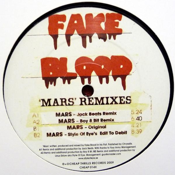 12inch Record FAKE BLOOD - Mars - Remixes CHEAP014X Cheap Thrills R 2009 UK Dance & Electronica Used
12inch Record FAKE BLOOD - Mars - Remixes CHEAP014X Cheap Thrills R 2009 UK Dance & Electronica Used