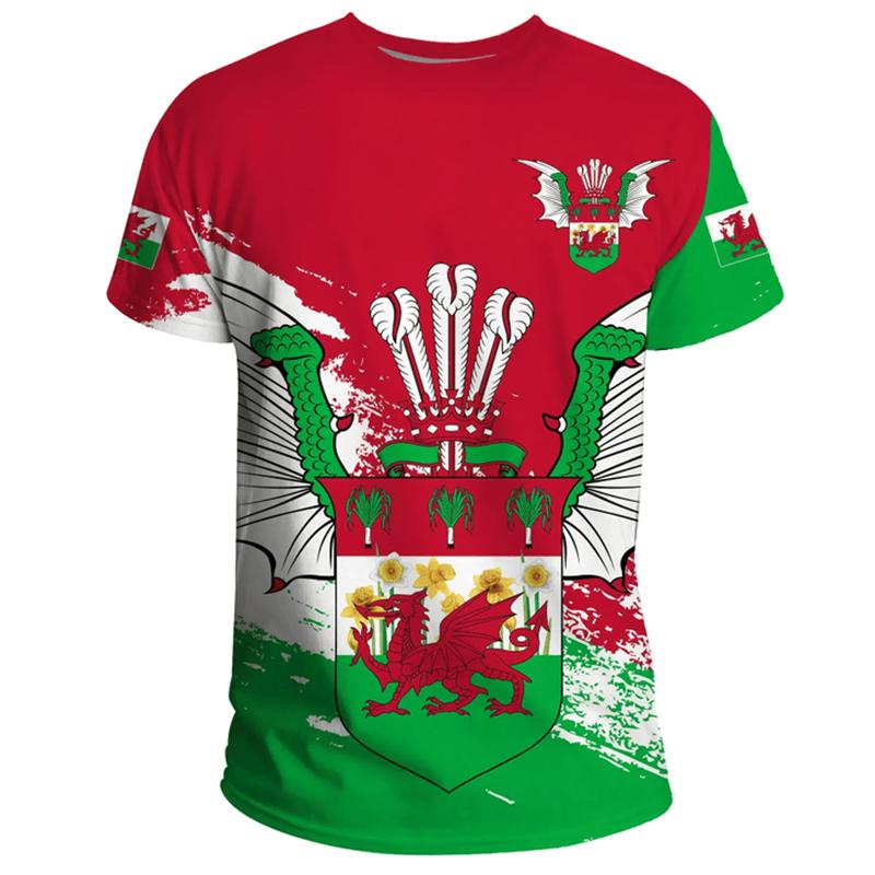 Wales Flag 3D Print Football T-shirt For Men Clothing Summer Casual Sports Short Sleeve T Shirts Wales Map Pattern Men s Tees XXL
Wales Flag 3D Print Football T-shirt For Men Clothing Summer Casual Sports Short Sleeve T Shirts Wales Map Pattern Men s Tees XXL