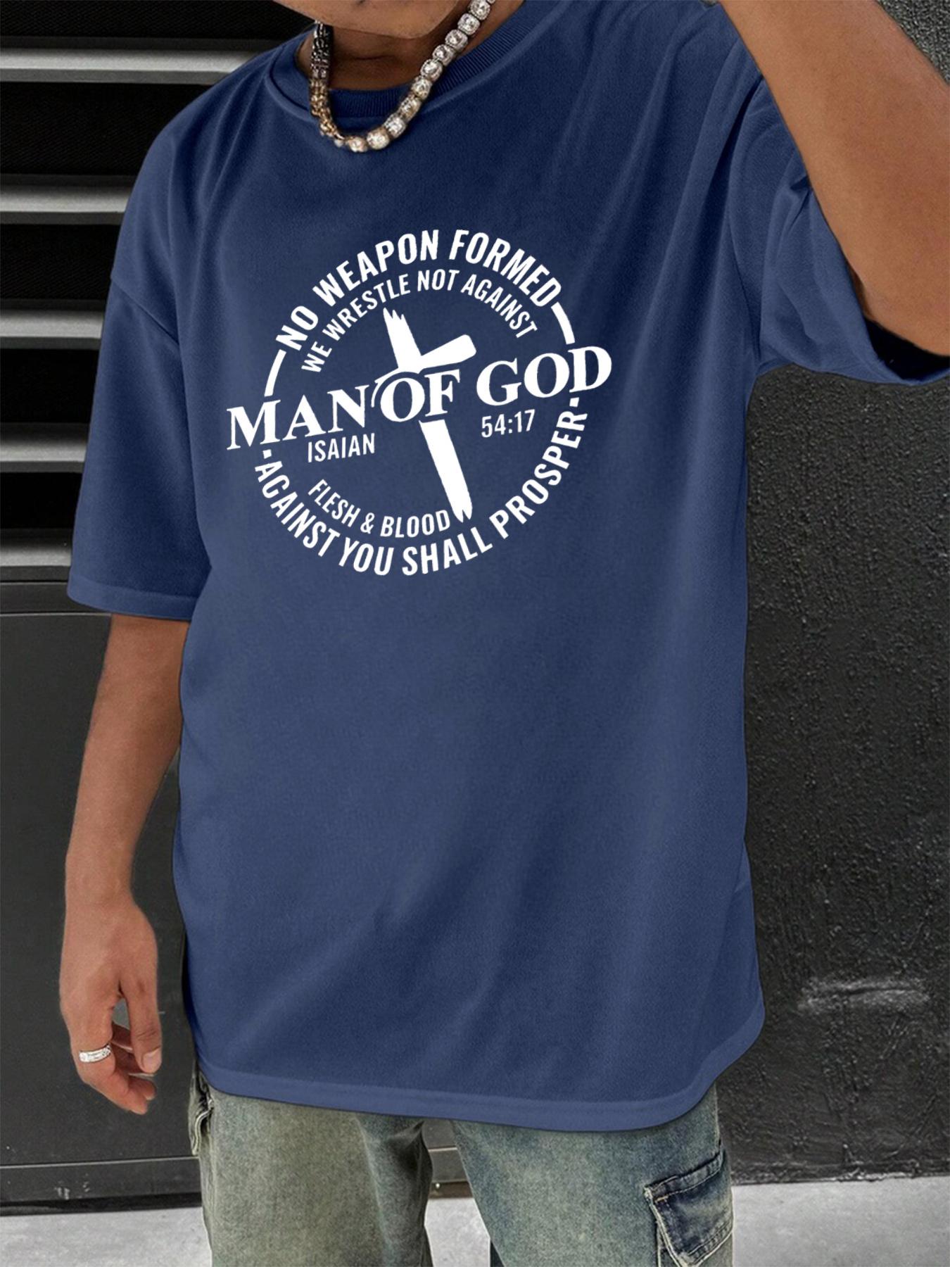T Shirt for Man 100 Cotton Summer Man of God Christian Faith Print Casual Slim Fit Round Neck Short Sleeved Tshirt Top 4XL
T Shirt for Man 100 Cotton Summer Man of God Christian Faith Print Casual Slim Fit Round Neck Short Sleeved Tshirt Top 4XL