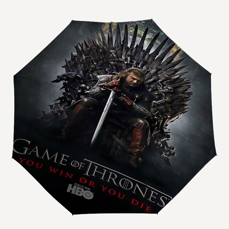 1pc Game of Thrones Automatic Folding Umbrella - Compact 8-Rib Design, Durable Plastic & Iron1179L
1pc Game of Thrones Automatic Folding Umbrella - Compact 8-Rib Design, Durable Plastic & Iron1179L