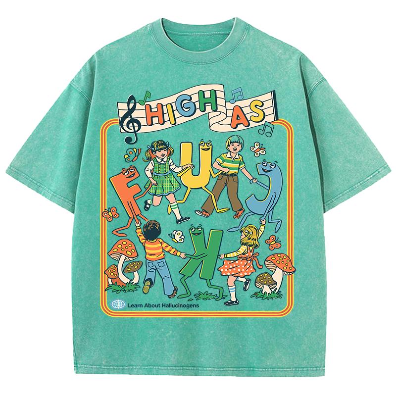 Happy Playing Children Pattern Retro T-Shirt Men Summer Soft Clothing Trendy Crewneck Washed Tops Oversize Cotton Streetwear S
Happy Playing Children Pattern Retro T-Shirt Men Summer Soft Clothing Trendy Crewneck Washed Tops Oversize Cotton Streetwear S