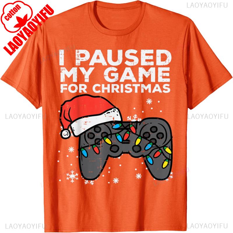 Paused My Unique Game Christmas Gamer Xmas Unisex Boys Youth Teen Fashion Printed Tshirt Tops Crewneck Regular Short Sleeve S
Paused My Unique Game Christmas Gamer Xmas Unisex Boys Youth Teen Fashion Printed Tshirt Tops Crewneck Regular Short Sleeve S