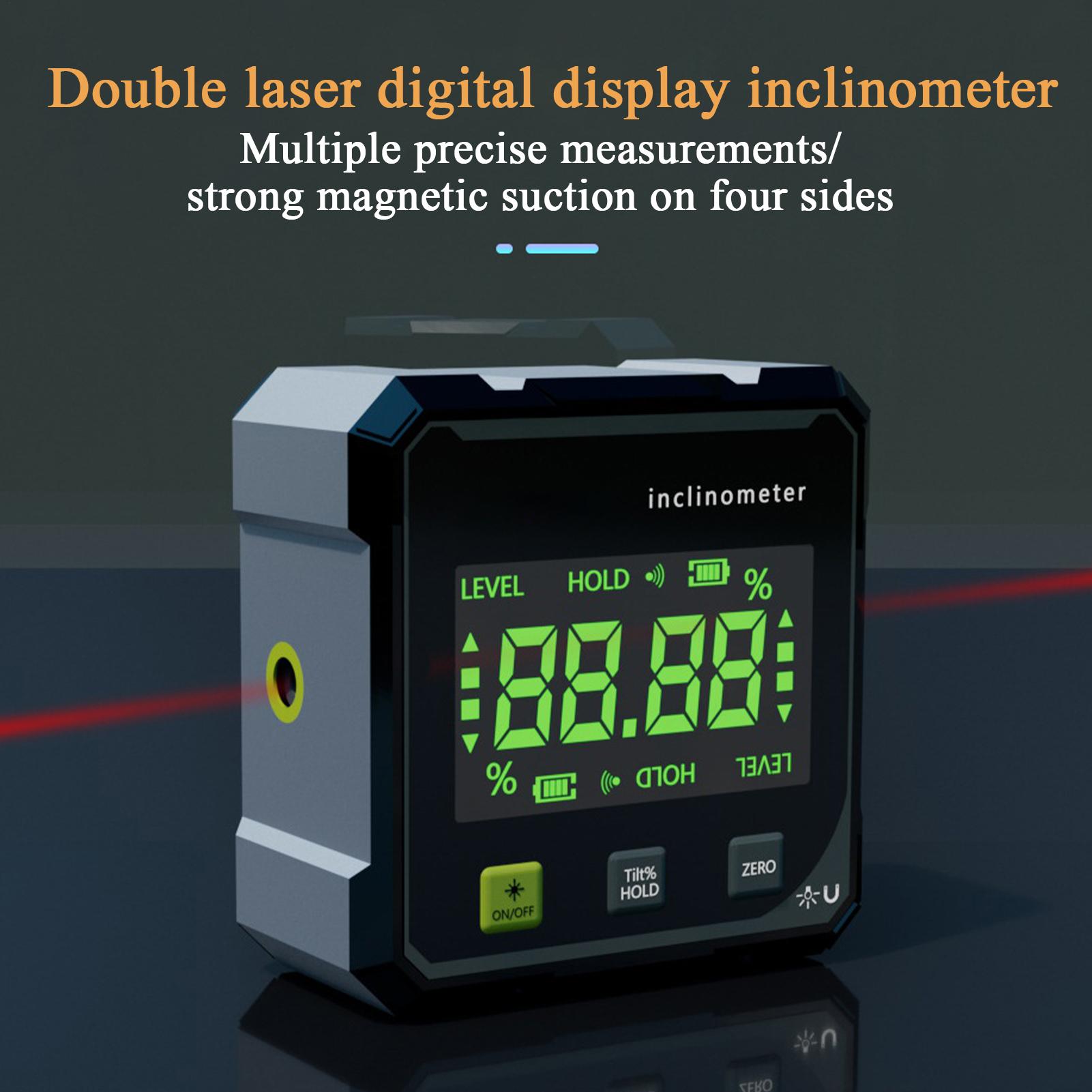 Цифровой уровень, угломер, лазерный транспортир, инклинометр, искатель угла, угловой куб, уровень-коробка с подсветкой, строительный инструмент CHINA
Цифровой уровень, угломер, лазерный транспортир, инклинометр, искатель угла, угловой куб, уровень-коробка с подсветкой, строительный инструмент CHINA