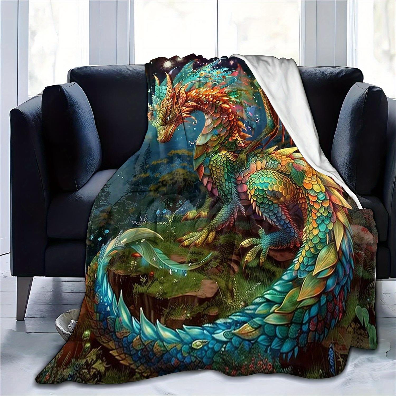 Cozy Colorful Dragon Flannel Throw Blanket - Soft, Warm, and Versatile for Couch, Bed, Office, and Travel - Perfect Gift for Fri 75x90cm28x35in
Cozy Colorful Dragon Flannel Throw Blanket - Soft, Warm, and Versatile for Couch, Bed, Office, and Travel - Perfect Gift for Fri 75x90cm28x35in