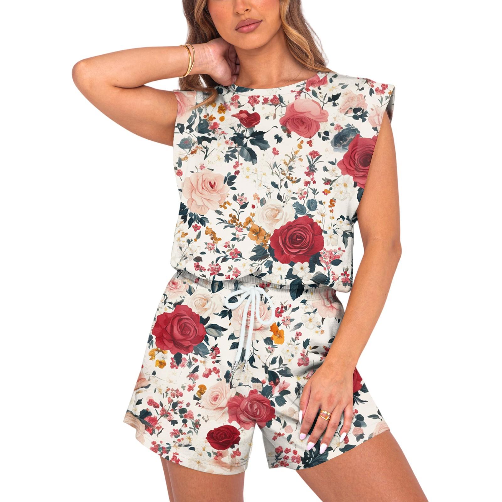 Женский комбинезон с цветочным принтом, весна-лето, рукава-крылышки, регулируемая талия на шнурке, удобный повседневный короткий комбинезон с карманами XL красный
Женский комбинезон с цветочным принтом, весна-лето, рукава-крылышки, регулируемая талия на шнурке, удобный повседневный короткий комбинезон с карманами XL красный