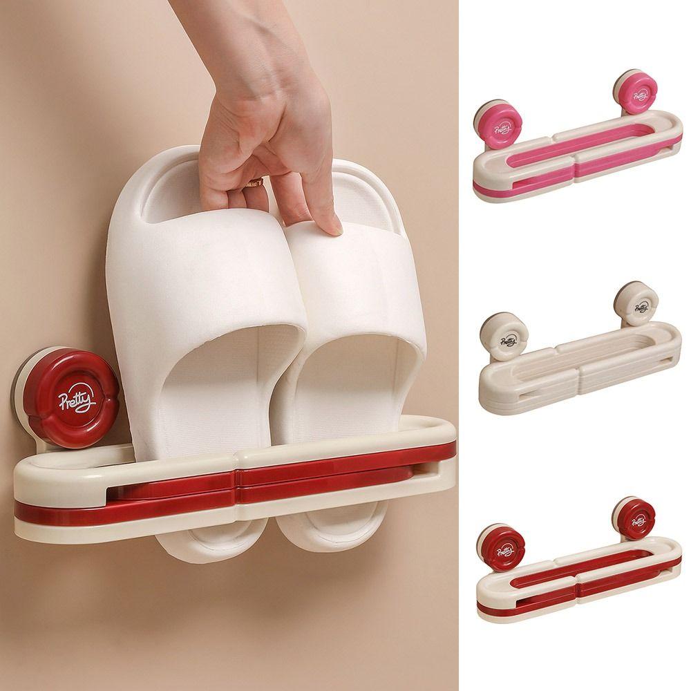 Suction Cup Slipper Rack Folding 3-in-1 Shoe Rack Durable Bathroom Storage Rack рожевий
Suction Cup Slipper Rack Folding 3-in-1 Shoe Rack Durable Bathroom Storage Rack рожевий