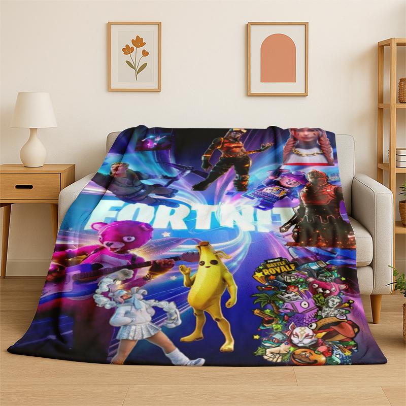 Cartoon F-Fortnite Game Gamer Flannel Blanket Soft Warm Throw Blanket for Bedroom Living Room Bed Travel Camping Picnic Gift 75x90cm
Cartoon F-Fortnite Game Gamer Flannel Blanket Soft Warm Throw Blanket for Bedroom Living Room Bed Travel Camping Picnic Gift 75x90cm