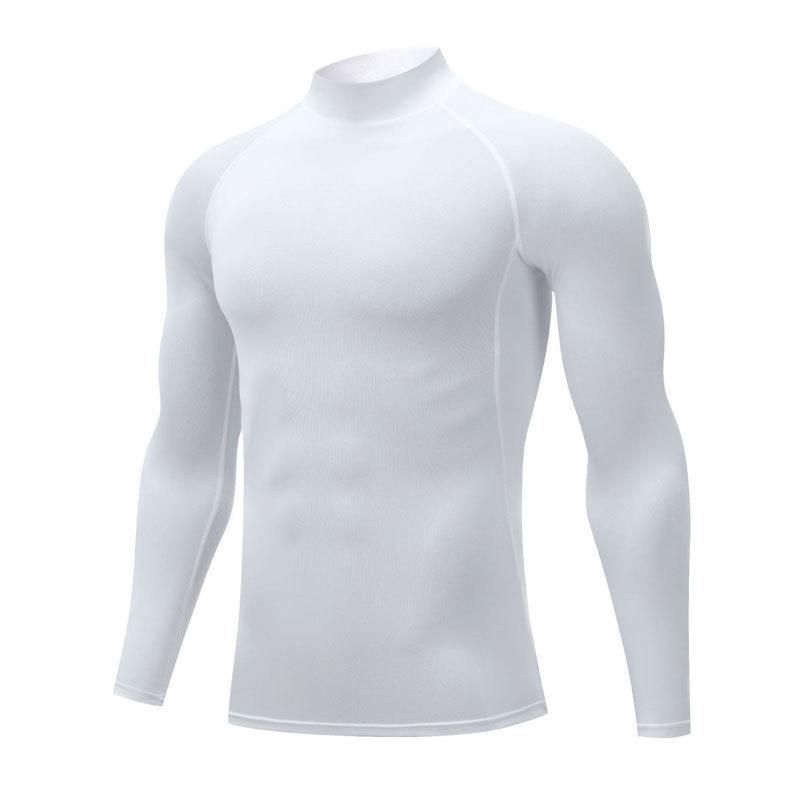 Мужская спортивная футболка с высоким воротом, суперэластичная - быстросохнущая, влагоотводящая, для бега и фитнеса осенью/зимой. L белый
Мужская спортивная футболка с высоким воротом, суперэластичная - быстросохнущая, влагоотводящая, для бега и фитнеса осенью/зимой. L белый