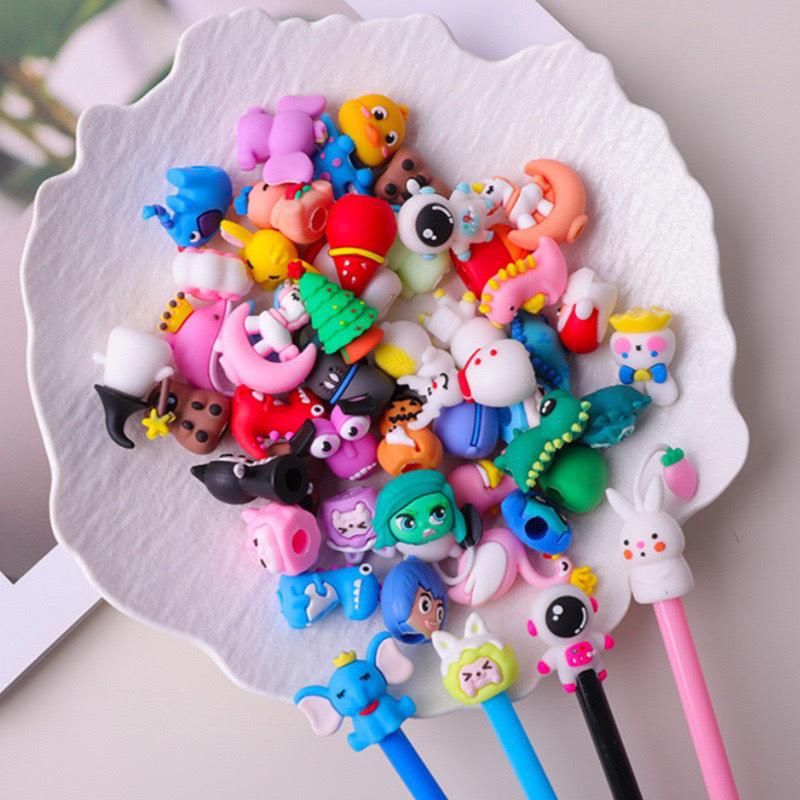Cartoon Pen Cap & Cute Pencil Extender Set - PVC Ballpoint & Neutral Pen Accessories
Cartoon Pen Cap & Cute Pencil Extender Set - PVC Ballpoint & Neutral Pen Accessories