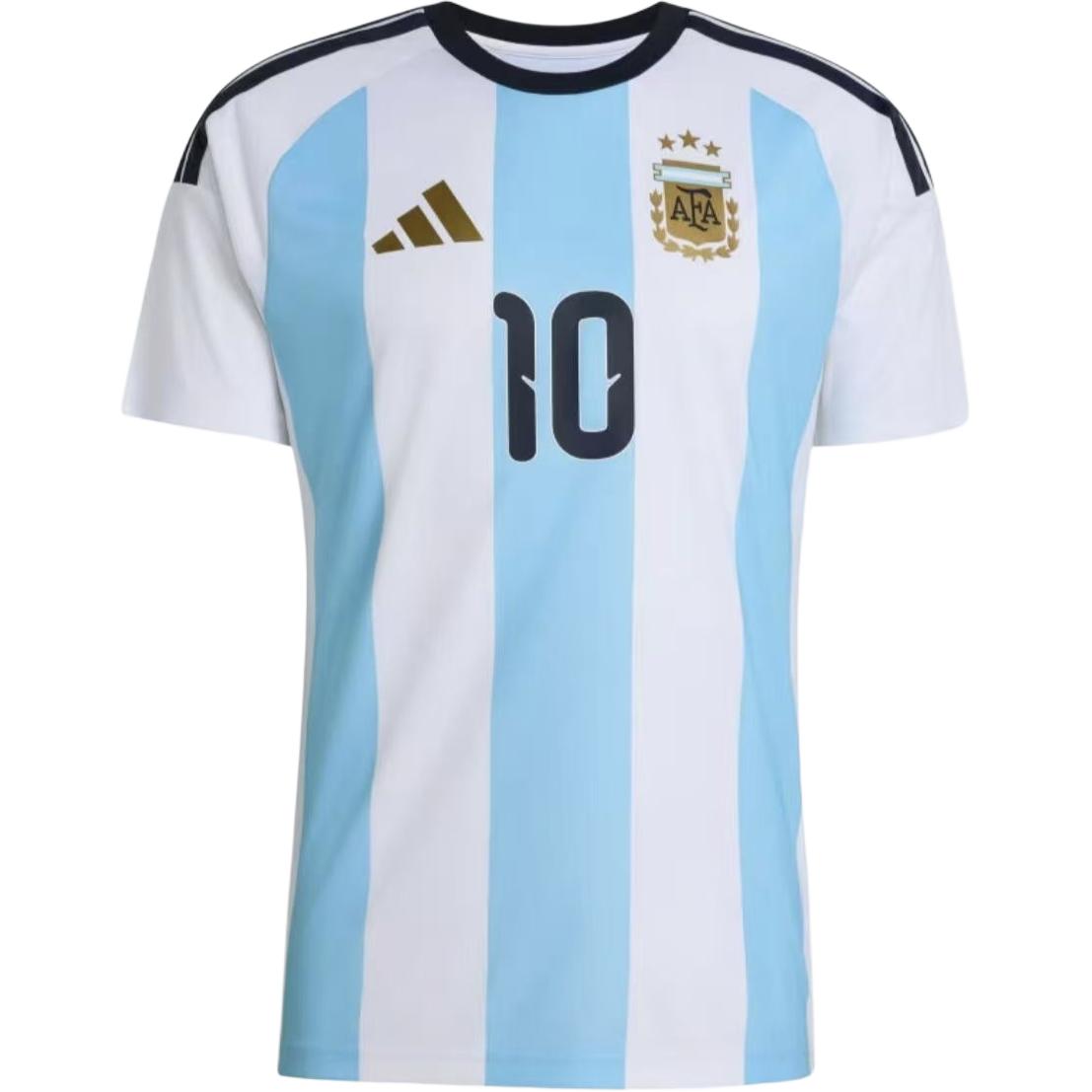 Adidas Argentina Fan Version Messi Home Round Neck Slim Fit Short Sleeve Football Shirt Unisex tops KT0387 5XL
Adidas Argentina Fan Version Messi Home Round Neck Slim Fit Short Sleeve Football Shirt Unisex tops KT0387 5XL