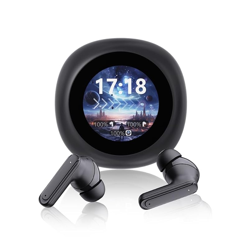 earphones [2025 Bluetooth5.4 wireless earphones Canal type with touch display Case with 1.28 inch LCD ANC+ENC noise canceling call noise cancellation
earphones [2025 Bluetooth5.4 wireless earphones Canal type with touch display Case with 1.28 inch LCD ANC+ENC noise canceling call noise cancellation