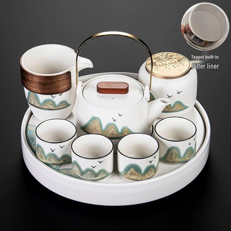 Jiakangming Round Coarse Pottery Ceramic Tea Tray
Jiakangming Round Coarse Pottery Ceramic Tea Tray