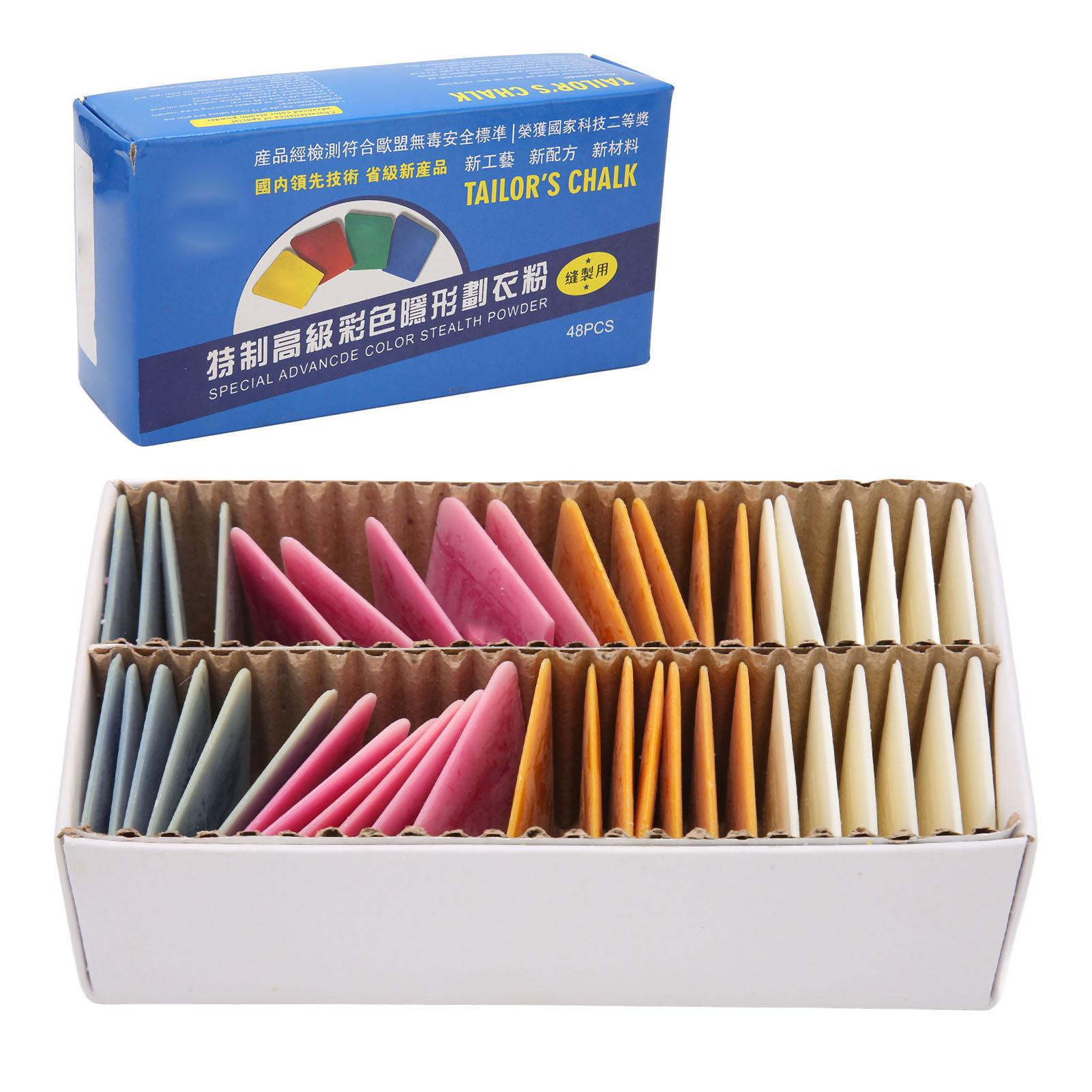 48pcs Tailors Chalk Automatic Fading Invisible Colorful Fabric Chalk Professional Sewing Chalk for
48pcs Tailors Chalk Automatic Fading Invisible Colorful Fabric Chalk Professional Sewing Chalk for