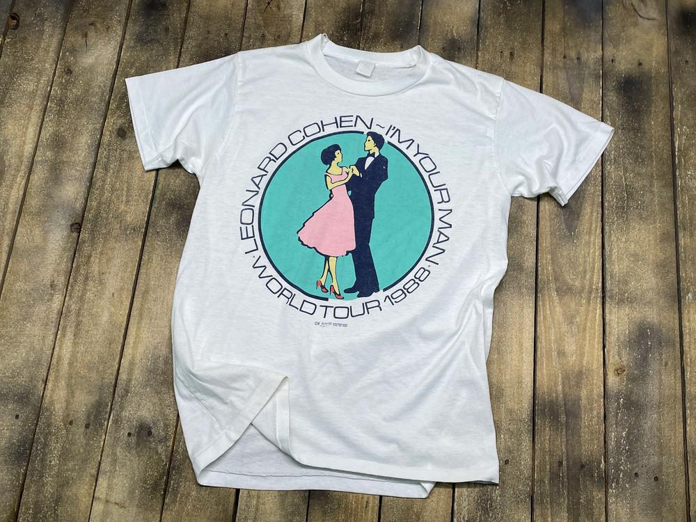 vintage 80s 1988 Leonard Cohen i#039;m your man tour t shirt Unisex T-Shirt XL
vintage 80s 1988 Leonard Cohen i#039;m your man tour t shirt Unisex T-Shirt XL