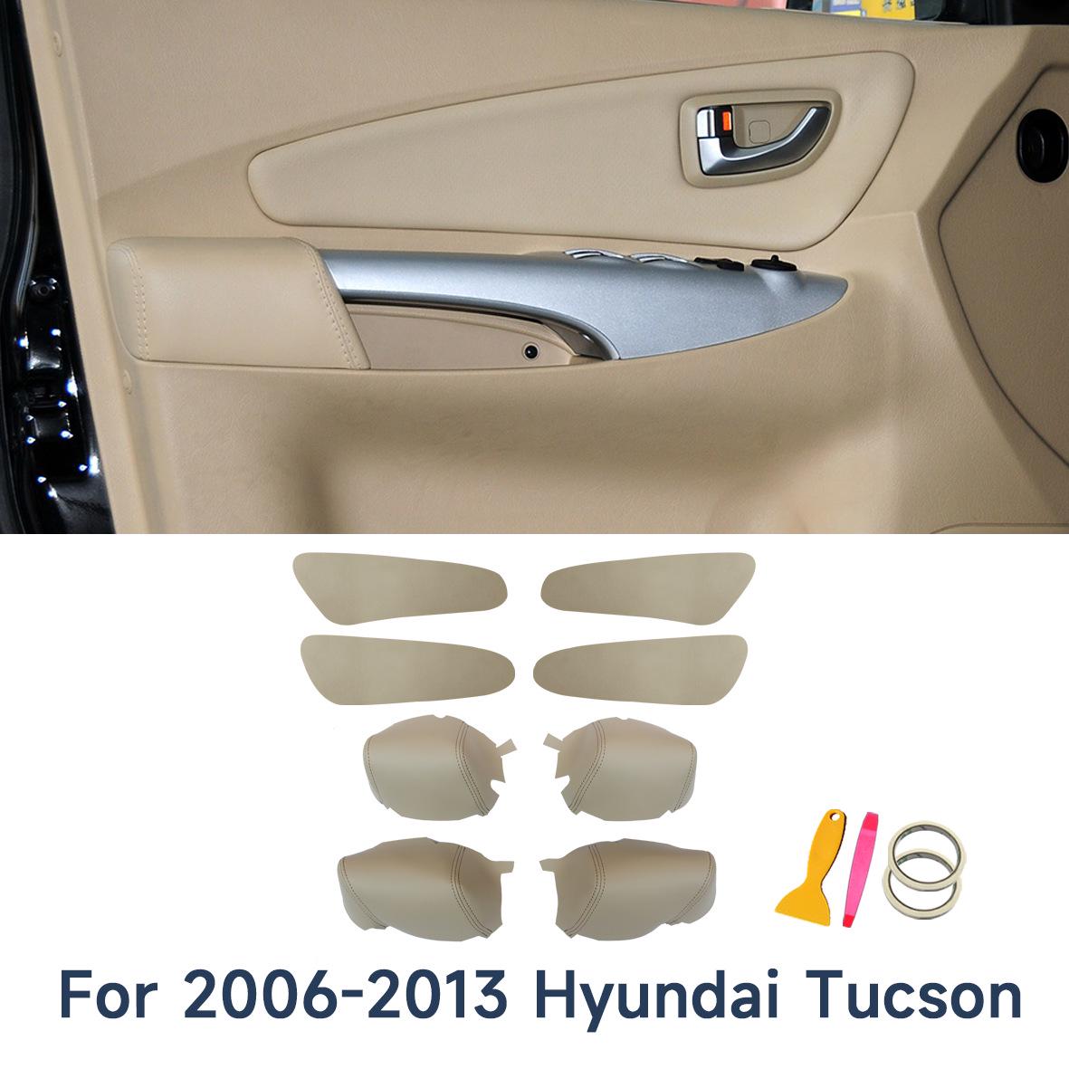 Hyundai Tucson 06-13 4-дверный Кожаная накладка на ручку двери и обновление интерьера. Black Leather Black Stitching
Hyundai Tucson 06-13 4-дверный Кожаная накладка на ручку двери и обновление интерьера. Black Leather Black Stitching
