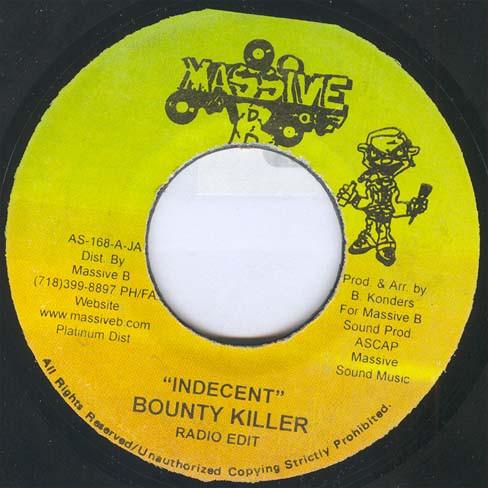 7inch Record BOUNTY KILLER - Indecent AS168 Massive B US Reggae, Ska & Dub Used
7inch Record BOUNTY KILLER - Indecent AS168 Massive B US Reggae, Ska & Dub Used